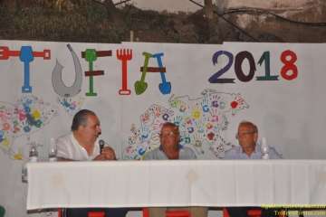 Pregón de las fiestas de Tufia 2018 a cargo de Daniel Monzón (Foto TA y TF)